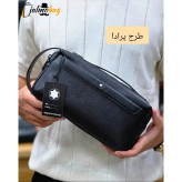 کیف دستی مردانه مونت بلانک چرم دوحالته چهار زیپ مدل دبل فیس