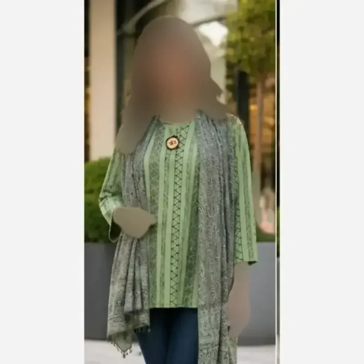 تونیک سنتی زنانه قواره دار تسلا فری سایز خنک