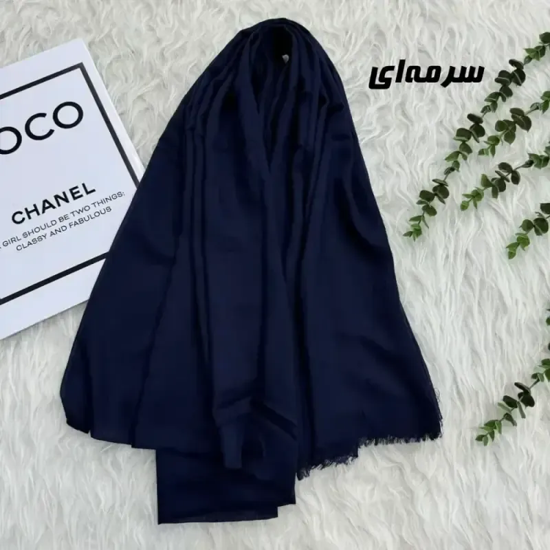 شال سوپرنخ وارداتی مشکی قواره 2000 در 98 سانتیمتر