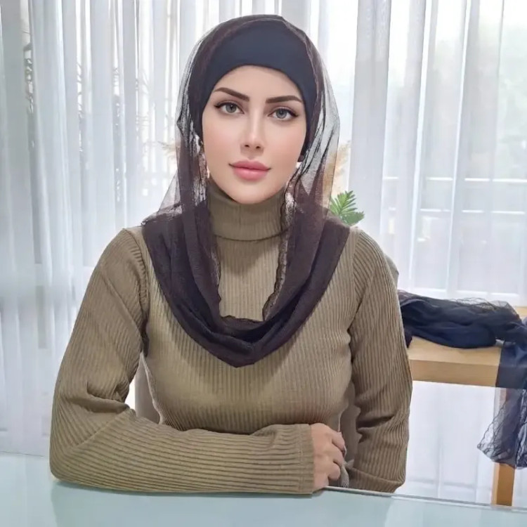 رینگ اسکارف تور مجلسی مشکی سرمه ای قهوه ای سایز 50 در 100 سانتی متر
