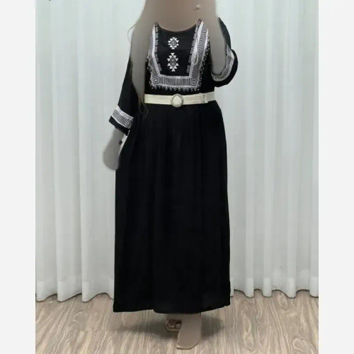 ساحلی نخی زنانه طرح سنتی بند دار فری سایز خنک تابستانی