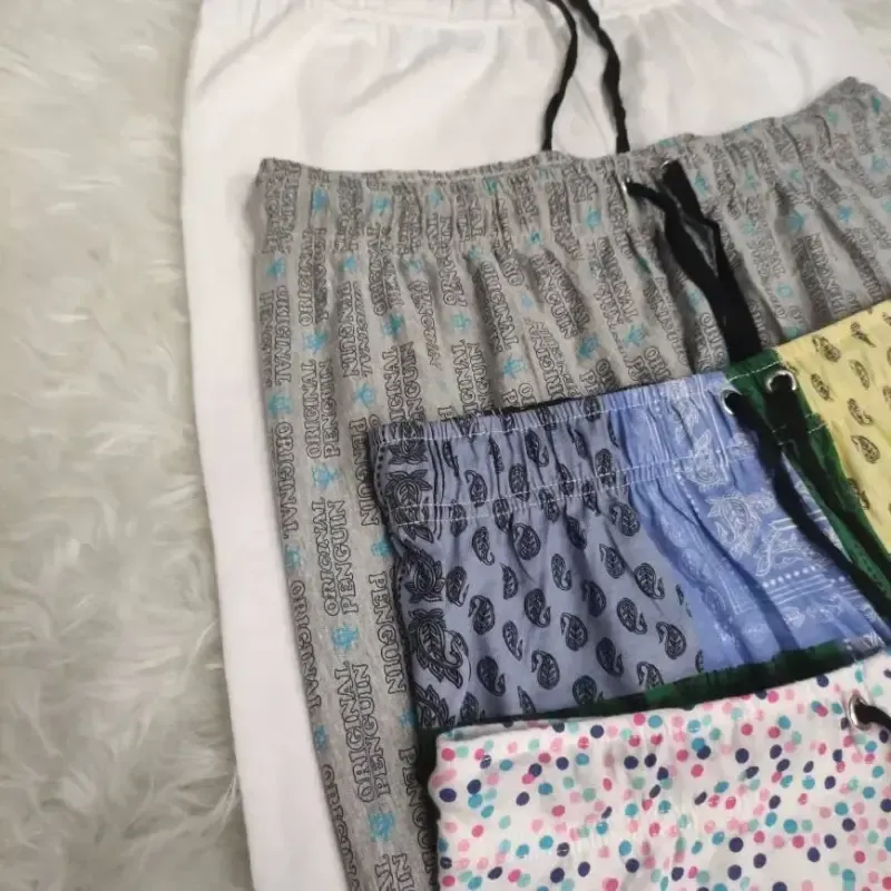 شلوارک زنانه طرحدار بنگلادشی پنبهای سایز L XL XXL تنخور شیک و راحت چهارفصل بدون آبرفت و رنگ رفت