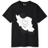 تی شرت آستین کوتاه مردانه طرح نقشه ایران