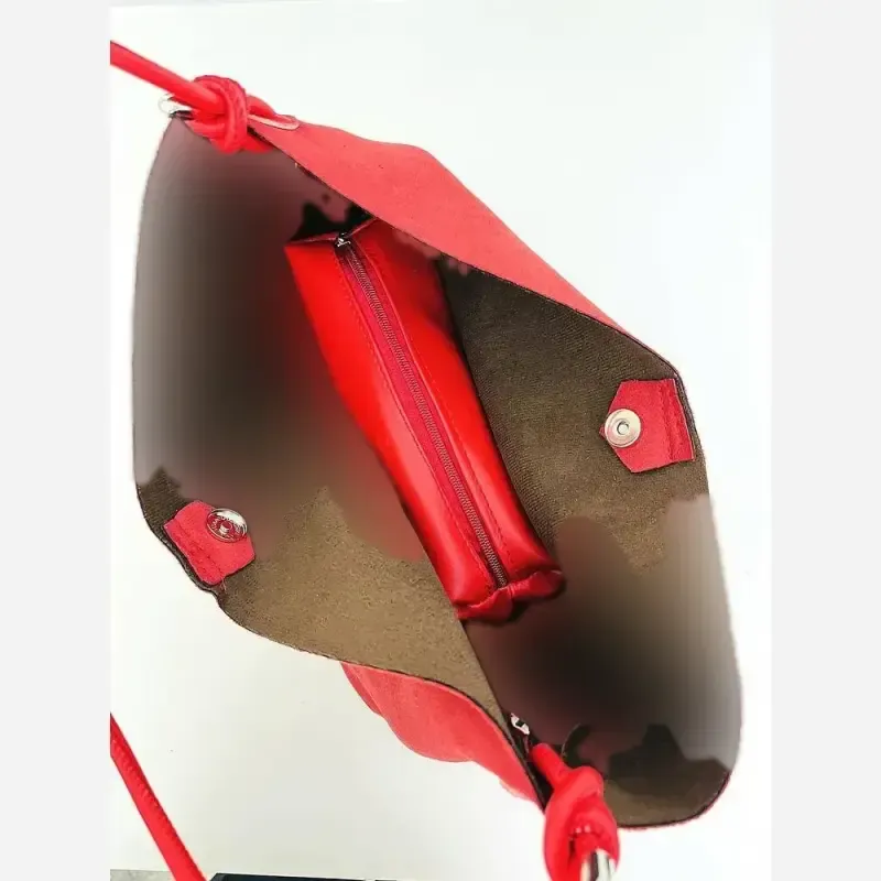 کیف زنانه جیر تک قیطونی پاییزه با کیف آرایشی