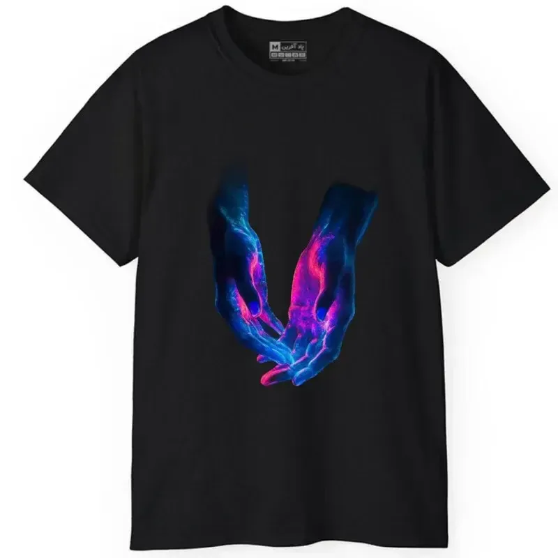تی شرت آستین کوتاه مردانه پاد آفرین مدل دست
