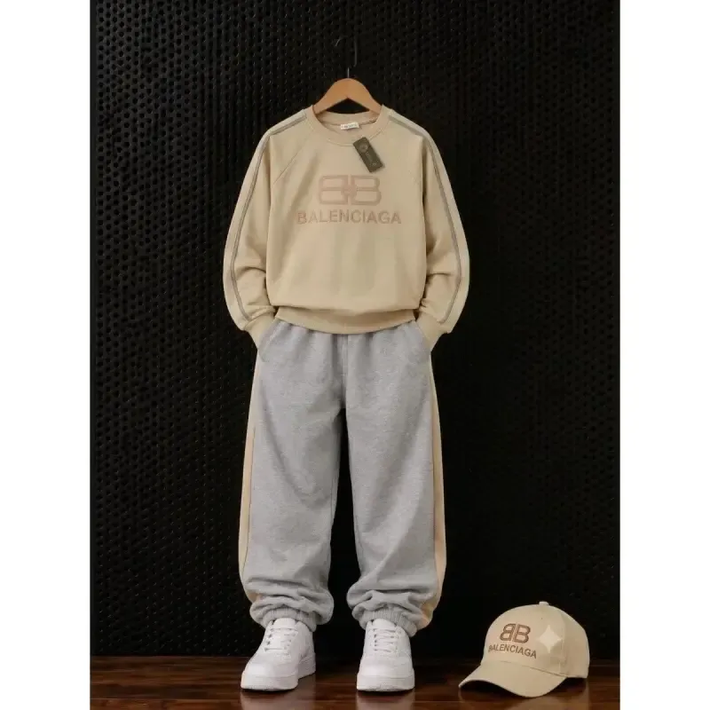 ست بلوز و شلوار پنبه دورس پسرانه سایز بزرگ BALENCIAGA