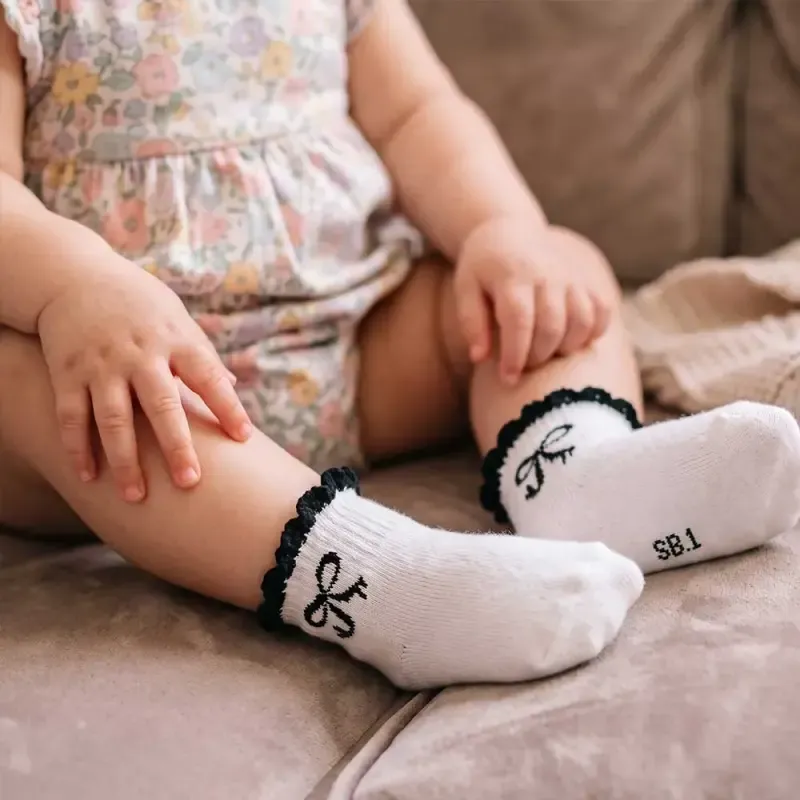 جوراب دخترانه پاپیونی پنبه ای ایرانی (تخفیف‌دار)