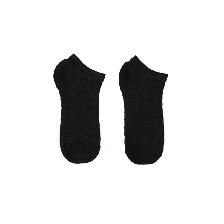 جوراب مچی مشکی طرح برجسته بافت فری سایز 36 تا 40 (تخفیف دار روی 3 عدد)