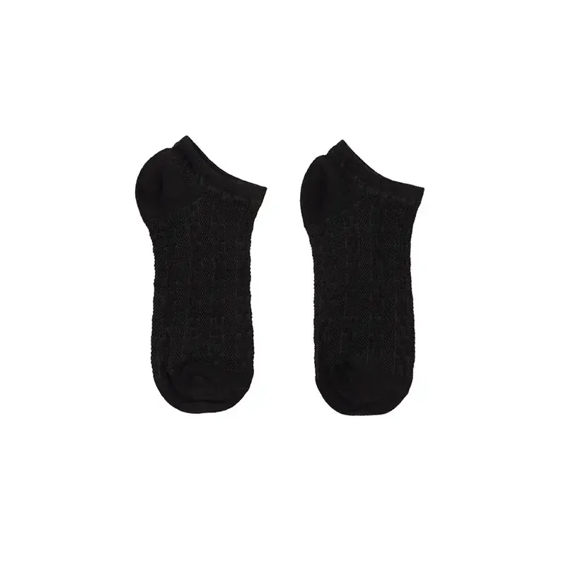 جوراب مچی مشکی طرح برجسته بافت فری سایز 36 تا 40 (تخفیف دار روی 3 عدد)