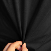 تیشرت کلاه دار مردانه مشکی جنس نخ آستین کوتاه طرح ساده