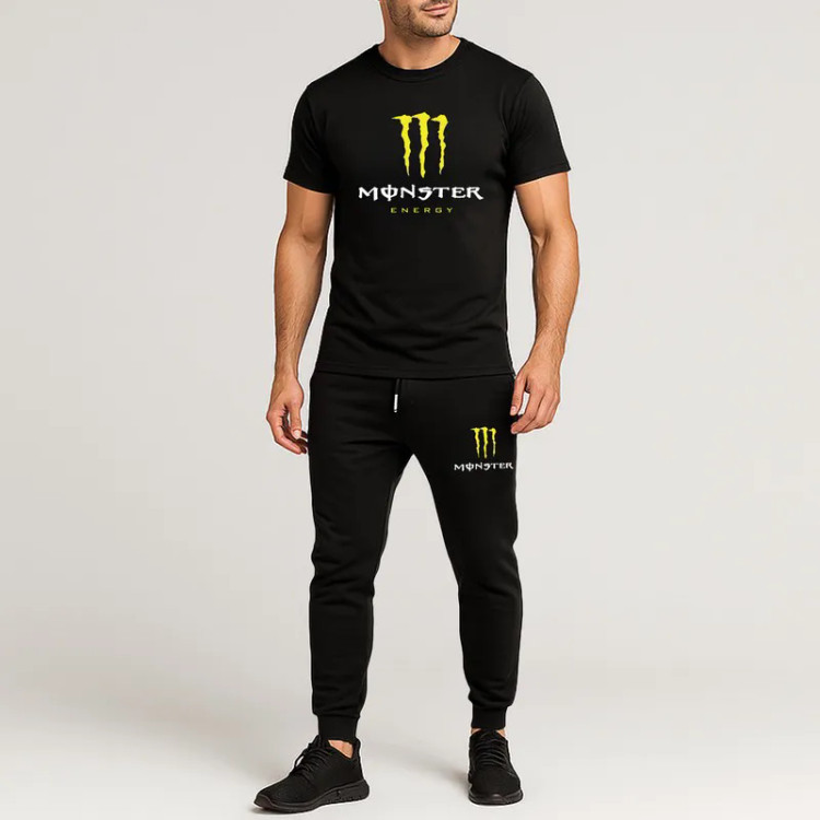 ست تیشرت و شلوار مردانه طرح MANSTER