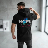 تی شرت مردانه آستین کوتاه الیاف نخی کلاه دار مدل HOPE جین وست