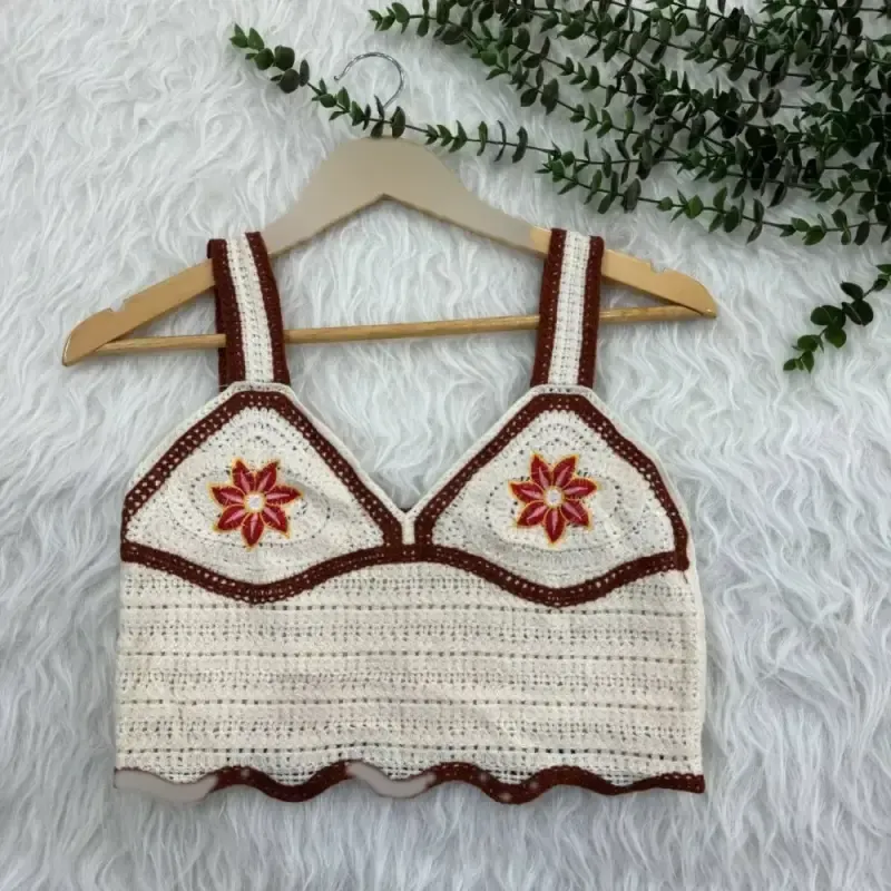 تاپ قلاب بافی فری سایز کد 1080 زنانه دخترانه مناسب تا سایز 42 قد 40 دور سینه 80 بدون آبرفت و رنگ رفت چهارفصل شیک روزمره مجلس